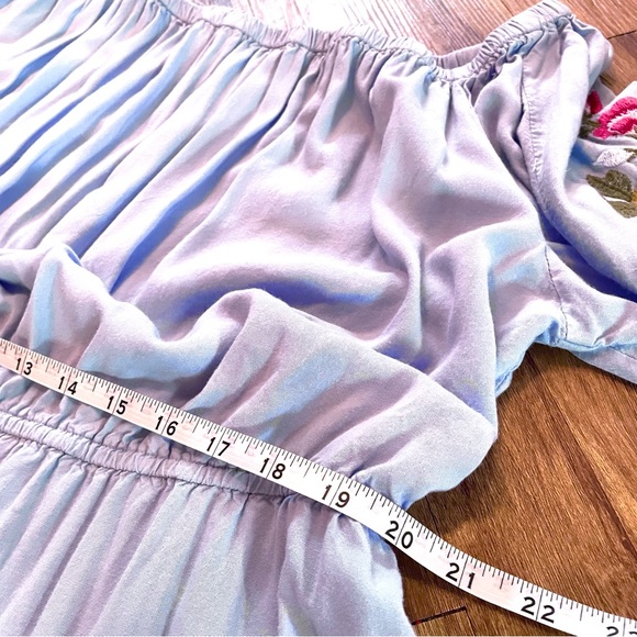 Feathers Women’s Peasant Dress Plus Size 3XL Embroidered Off Shoulder Tiered - Picture 12 of 16